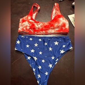 SHEIN FLAG SWIMSUIT